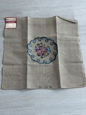 Royal Society Vintage Needlepoint Canvas Louis XVI Floral Scroll 18x18